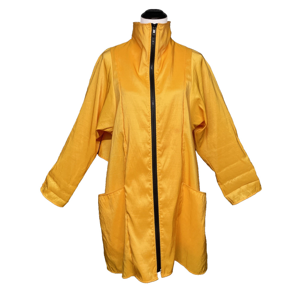 Maralyce Ferree Jacket Womens Small Golden Yellow Full Zip Lightweight USA